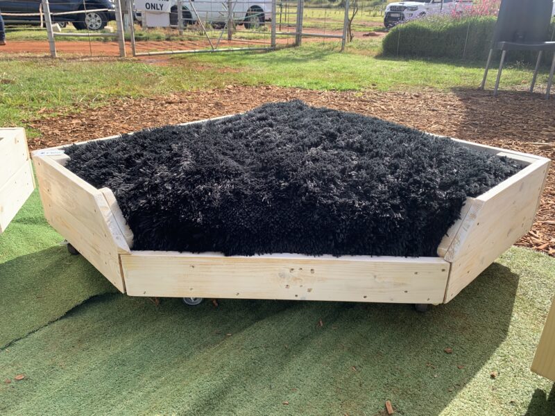 Custom wood & fur beds